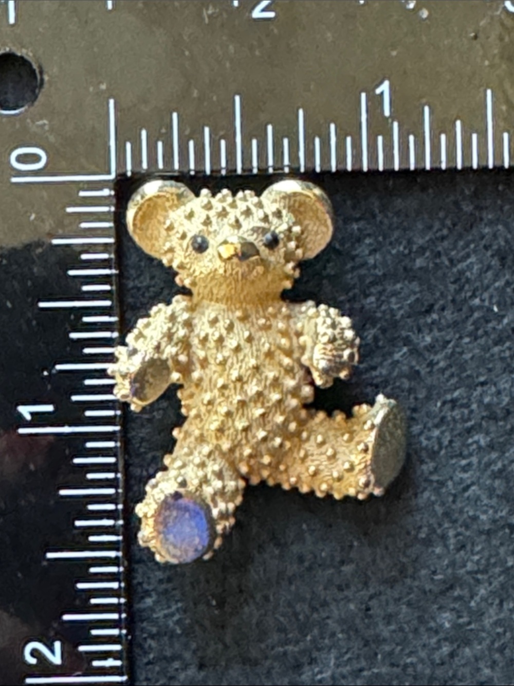 VTG Marcel Boucher Teddy Bear Brooch Pin Signed Numbered 8091P - Picture 5 of 5